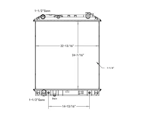 ISUZU NPR RADIATOR ASSEMBLY