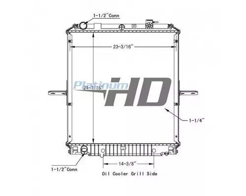 ISUZU NPR RADIATOR ASSEMBLY