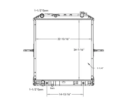 ISUZU NPR RADIATOR ASSEMBLY