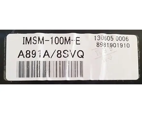 ISUZU Reach Instrument Cluster