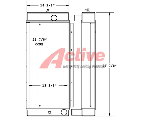 Radiator Ingersoll Rand D250PDX Active Radiator