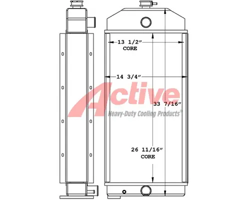 Radiator Ingersoll Rand P185WJDU Active Radiator