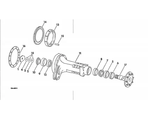 International 2500B Equip Axle