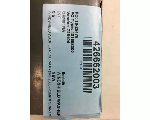 Windshield Washer Reservoir INTERNATIONAL 2674 Marshfield Transportation Products