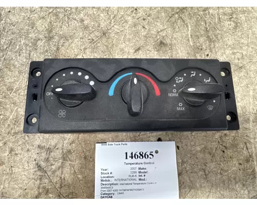 Temperature Control INTERNATIONAL 3545543C3 West Side Truck Parts