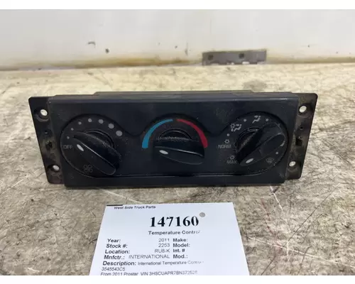 Temperature Control INTERNATIONAL 3545543C5 West Side Truck Parts