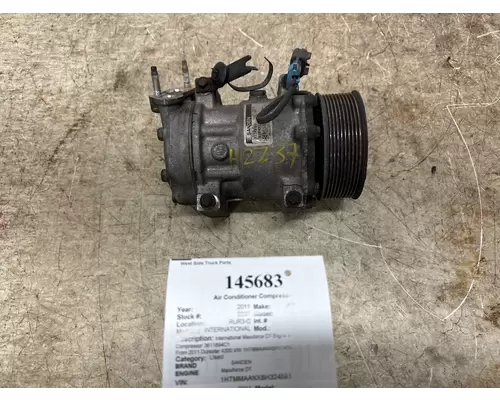 Air Conditioner Compressor INTERNATIONAL 3611894C1 West Side Truck Parts