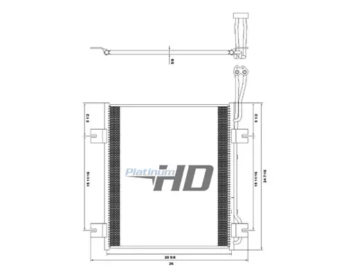 Air Conditioner Condenser INTERNATIONAL 4200 Frontier Truck Parts