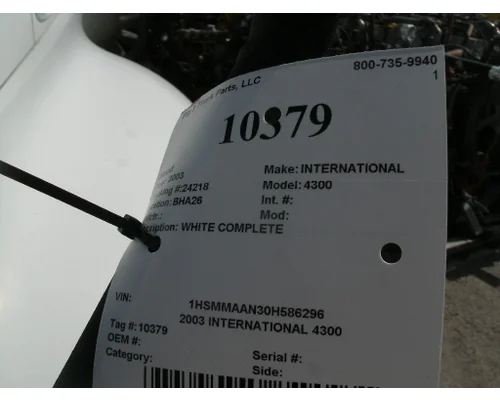Hood INTERNATIONAL 4300 Big 3 Truck Parts, LLC