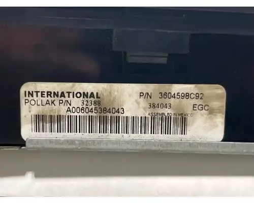 International 4300 Instrument Cluster