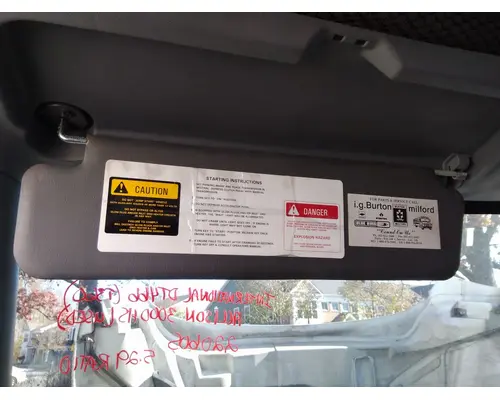 Interior Sun Visor INTERNATIONAL 4300 LKQ Heavy Truck Maryland