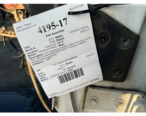 Cab INTERNATIONAL 4400 LP Geco - Fresno