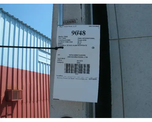 Body / Bed INTERNATIONAL 4700 Big 3 Truck Parts, LLC