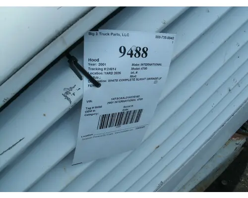 Hood INTERNATIONAL 4700 Big 3 Truck Parts, LLC