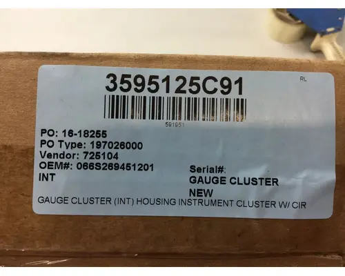 Instrument Cluster INTERNATIONAL 4700 Marshfield Transportation Products