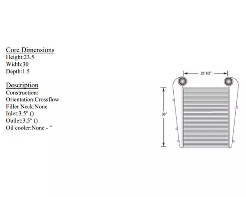 Charge Air Cooler (ATAAC) INTERNATIONAL 4800 Frontier Truck Parts