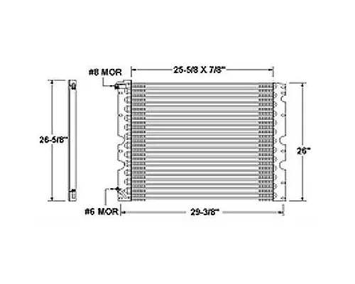 Air Conditioner Condenser INTERNATIONAL 4900 LKQ Plunks Truck Parts And Equipment - Jackson