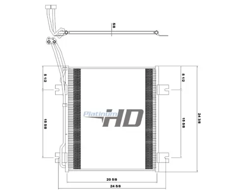 Air Conditioner Condenser INTERNATIONAL 5000 Frontier Truck Parts