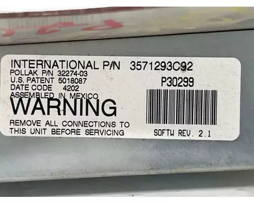 International 5600I Instrument Cluster