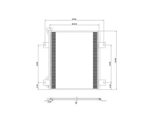 Air Conditioner Condenser INTERNATIONAL 5600I LKQ Heavy Truck - Tampa