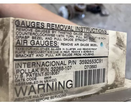 International 5900I Dash Panel