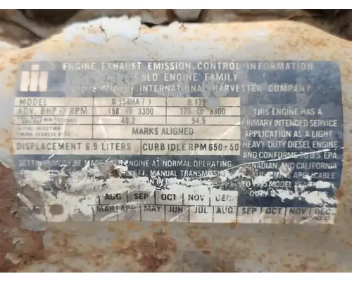 Engine Assembly International 6.9L Complete Recycling Group LLC