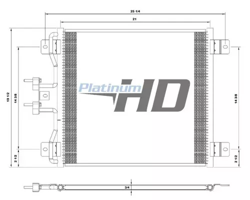 Air Conditioner Condenser INTERNATIONAL 7100 LKQ Wholesale Truck Parts