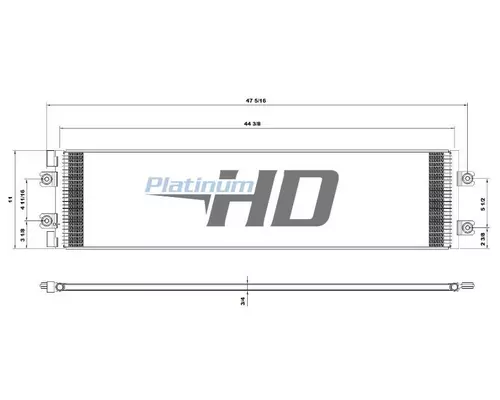 Air Conditioner Condenser INTERNATIONAL 7400 LKQ Wholesale Truck Parts