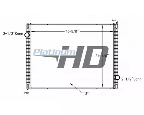 Radiator INTERNATIONAL 7400 LKQ Heavy Truck - Goodys