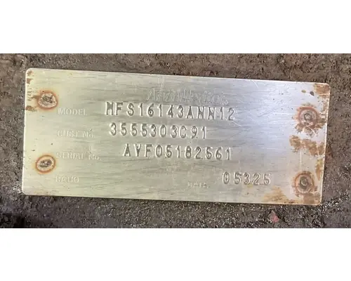 International 7500 Axle Assy, Fr (4WD)