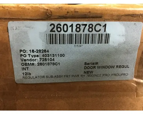 Door Window Regulator, Front INTERNATIONAL 7600 Marshfield Transportation Products