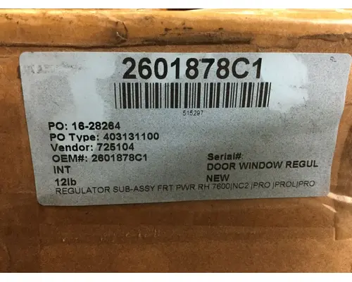 Door Window Regulator, Front INTERNATIONAL 7600 Marshfield Transportation Products