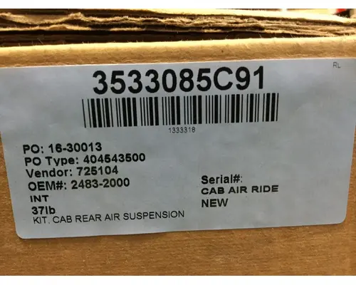 Cab Air Ride INTERNATIONAL 8100 Marshfield Transportation Products