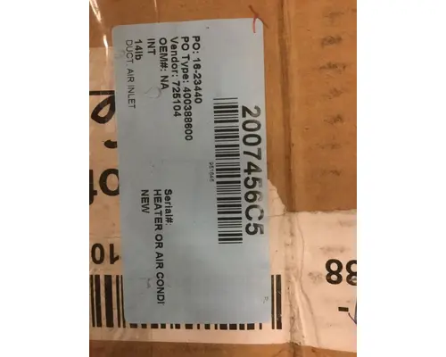 Heater Or Air Conditioner Parts, Misc. INTERNATIONAL 8300 Marshfield Transportation Products