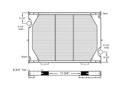Radiator INTERNATIONAL 8300 LKQ Heavy Truck - Tampa