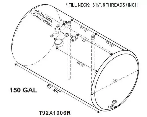 Fuel Tank INTERNATIONAL 9200 1988-1997 LKQ KC Truck Parts Billings