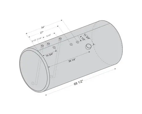 Fuel Tank INTERNATIONAL 9200 1988-1997 LKQ Western Truck Parts