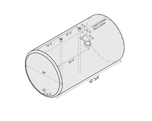 Fuel Tank INTERNATIONAL 9200 1988-1997 LKQ Plunks Truck Parts and Equipment - Jackson