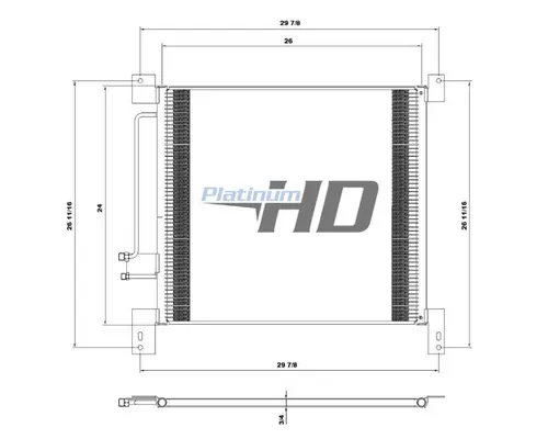 Air Conditioner Condenser INTERNATIONAL 9200 Frontier Truck Parts