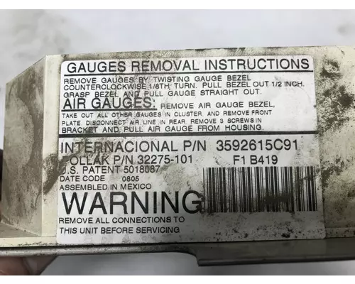 International 9200 Dash Assembly