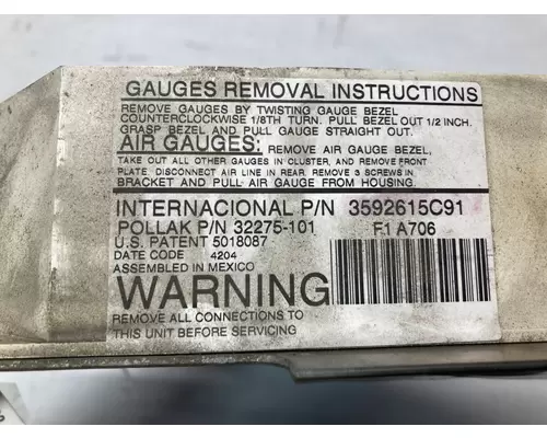 International 9200 Dash Assembly