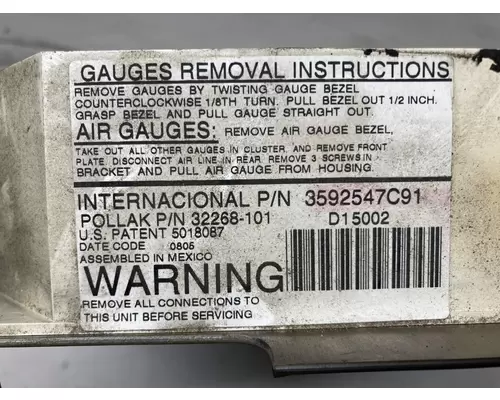 International 9200 Dash Assembly