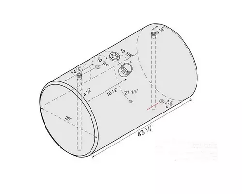 Fuel Tank INTERNATIONAL 9200I 1999-2008 LKQ Evans Heavy Truck Parts