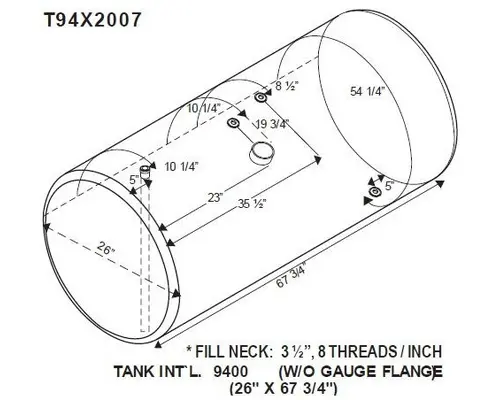 Fuel Tank INTERNATIONAL 9400 1987-1996 LKQ Western Truck Parts