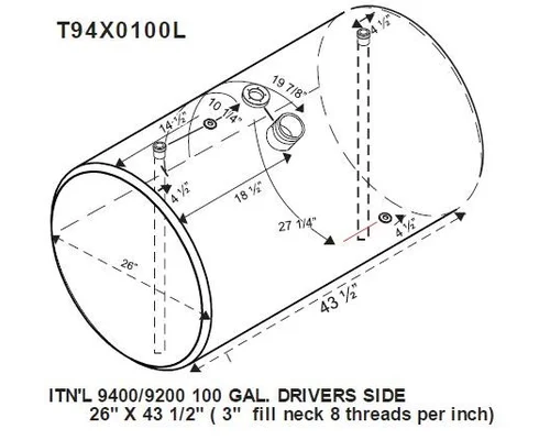 Fuel Tank INTERNATIONAL 9400 1987-1996 LKQ Heavy Truck - Goodys