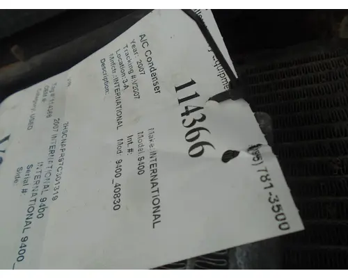 Air Conditioner Condenser INTERNATIONAL 9400_40830 Valley Heavy Equipment