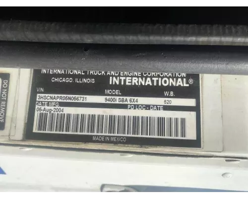 International 9400I Miscellaneous Parts