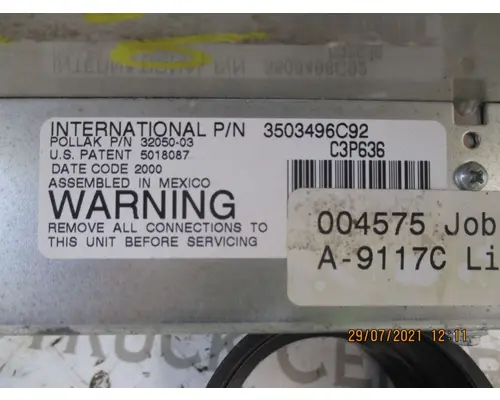 International 9400 Instrument Cluster