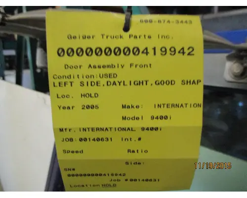 Door Assembly, Front INTERNATIONAL 9400I 2000-2007 LKQ Geiger Truck Parts
