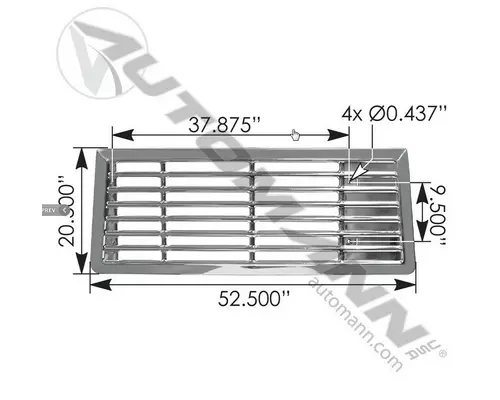 Grille INTERNATIONAL 9600 1981-1988 LKQ KC Truck Parts - Inland Empire